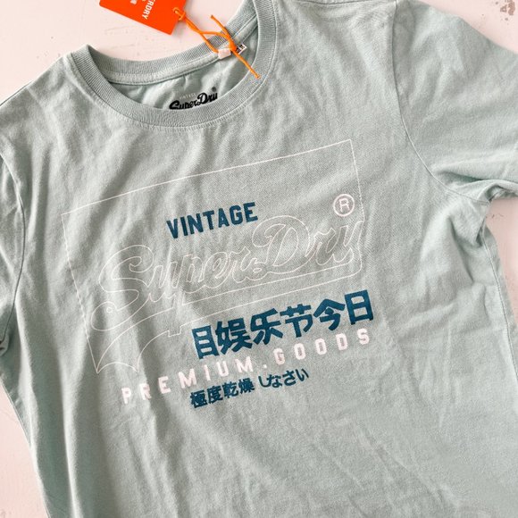 Superdry PG Lavel Outline Entry Tee Women's T-Shirt Size US 10 / NEW NWT - Picture 3 of 6